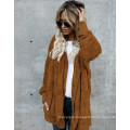 Hot style autumn/winter double flannel hooded cotton-padded coat with two sides anti-fur coat